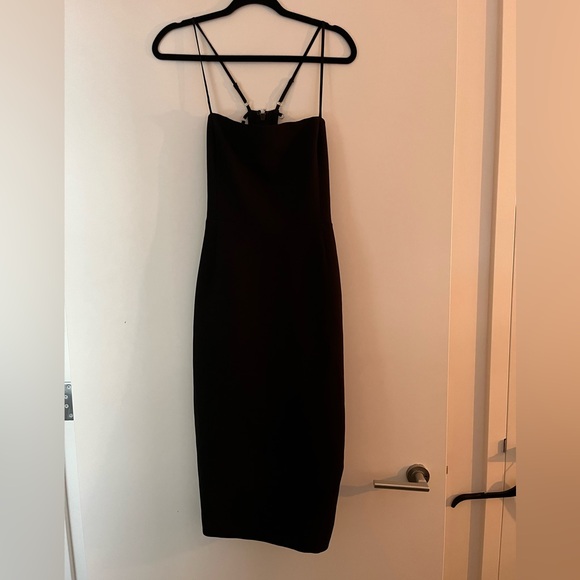 BCBGMAXAZRIA Esmee Black lace up dress - Picture 6 of 6